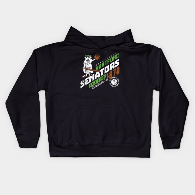 Hartford Senators Kids Hoodie by MindsparkCreative